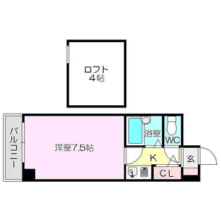 ロイヤルハイツ西淡路part2【9階】の間取り