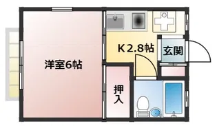 ヒルズミヤマ【2階】の間取り