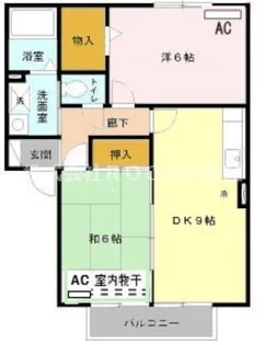 TKIフラットB棟【1階】の間取り