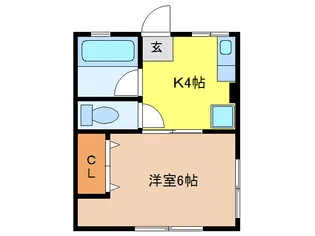 グリーンハイツ【1階】の間取り