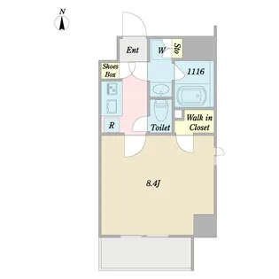 DeLCCS両国Front【4階】の間取り