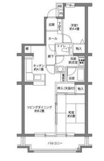 ヒルズ南戸塚【2階】の間取り