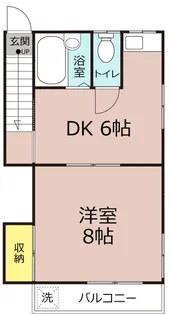 ハイツ宮本I【2階】の間取り