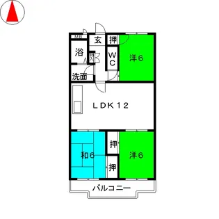 サンライズ558【1階】の間取り