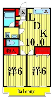 パークサイド東和【2階】の間取り