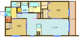 オグリーヴ【2階】の間取り
