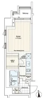 カスタリア麻布十番II【6階】の間取り