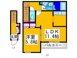 エトワ-ル桜の間取り