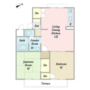 ウィング山田【1階】の間取り