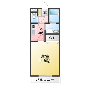 ROOF TREE 弐番館【3階】の間取り