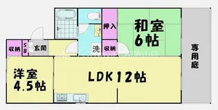 メゾン秋月【1階】の間取り