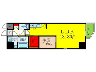 ONLYONE池田新町【4階】の間取り
