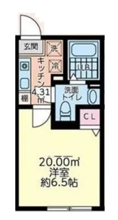 リアフォンテーヌ橋本【3階】の間取り