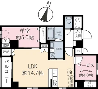 Casa Flag Shibuya【2階】の間取り
