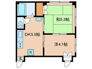 コ-トピア楓【1階】の間取り