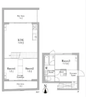 ARK TERRACE 東新宿 アークテラス東新宿【1階】の間取り
