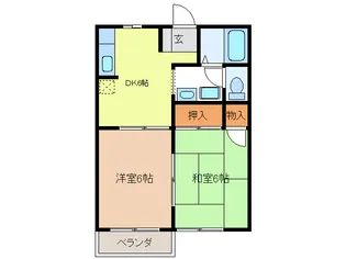 フレグランス明花【2階】の間取り
