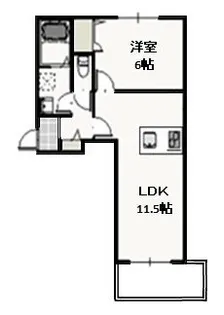リュミエール【1階】の間取り