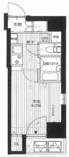 ファーストプレイス菊川【8階】の間取り