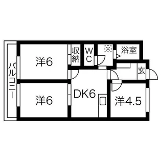 グリーンパレス【2階】の間取り