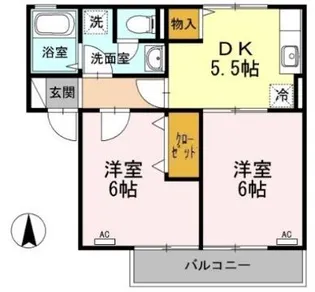 SEJOUR KIKKAWA【1階】の間取り