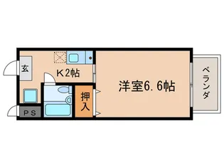 クローバーハイツI【2階】の間取り