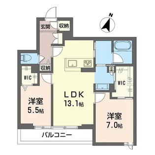 新築 Shamaison セルディーナ イースト【2階】の間取り