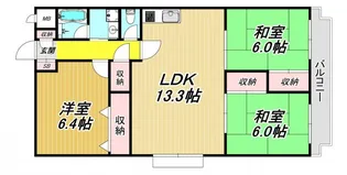 エムグランツ壱番館【3階】の間取り