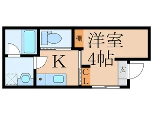 トライアングルヒルズII【1階】の間取り
