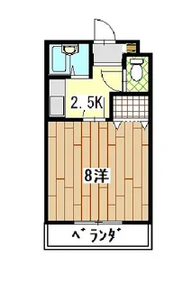 JUKEN駅ビル【2階】の間取り