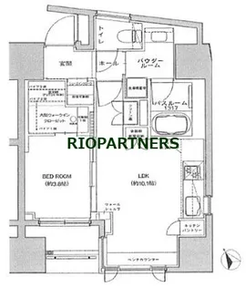 ベルジェンド文京千駄木グレイス【2階】の間取り