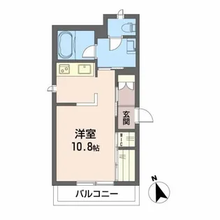 クラーション山河【2階】の間取り