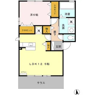 セジュール ハッピータウン【2階】の間取り