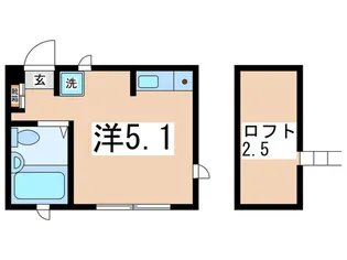 グリーンハイムら・ら【2階】の間取り