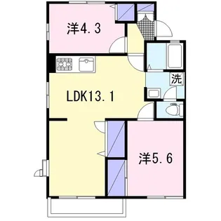 アネックスタチバナI【2階】の間取り