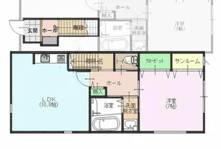 アンティア【2階】の間取り