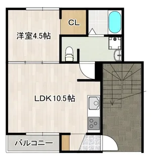 エールズ木風【1階】の間取り