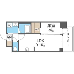 GENOVIA大阪大正【4階】の間取り