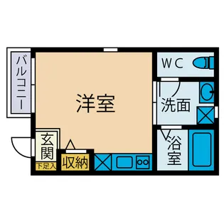 オーバルステージ鶴巻南【1階】の間取り