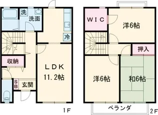 クレスト田原台【1階】の間取り
