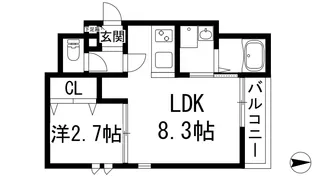 G-smart小林【1階】の間取り