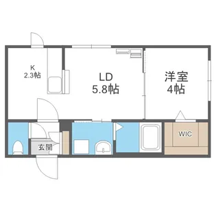 Gratosa南郷【4階】の間取り