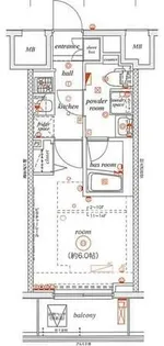 エルグランジュテ川崎【7階】の間取り