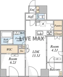 THE MAYFAIR【14階】の間取り