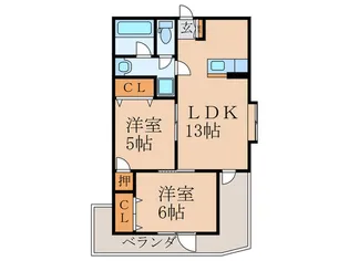 サンフィールド【2階】の間取り