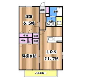 グランメールアイII【2階】の間取り