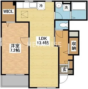 ガーデンヒル TAKAO【1階】の間取り
