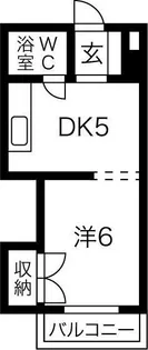 パインスタービル【6階】の間取り