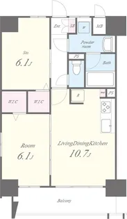 プログレッセ新大阪【2階】の間取り