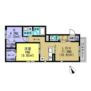 Palace Lily川崎【1階】の間取り